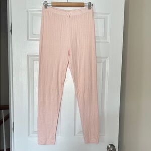 Cuddl Duds Soft Pink Knit Pants